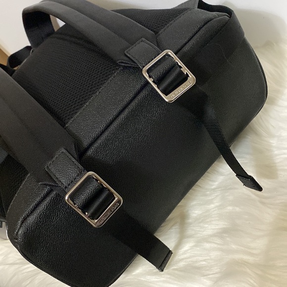 Men’s Michael Kors Store Cooper Large Backpack MK Monogram Dark Blue Color NWT - Picture 12 of 12